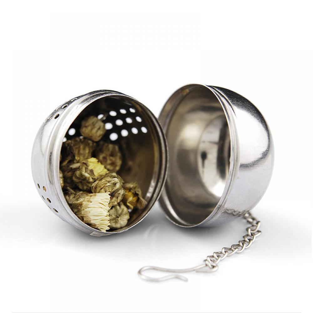 Ball Filter Tea Infuser Stainless Steel Ball Herbal Spice Filter Diffuser Tea Strainer Tea Locking Spice Egg Shaped Ball
