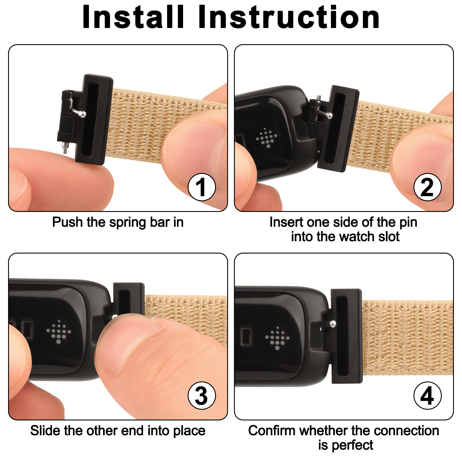 Correa de nailon para reloj Fitbit Inspire 3, repuesto ajustable, accesorios de pulsera, reloj inteligente deportivo