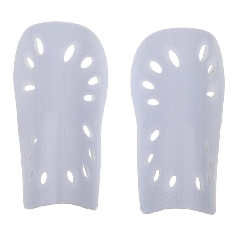 1 Pair Football Shin Pads Basketball Shin Guards Protector for Kids Adults - White,16.3x11cm / 6.4x4.3inch: Default Title