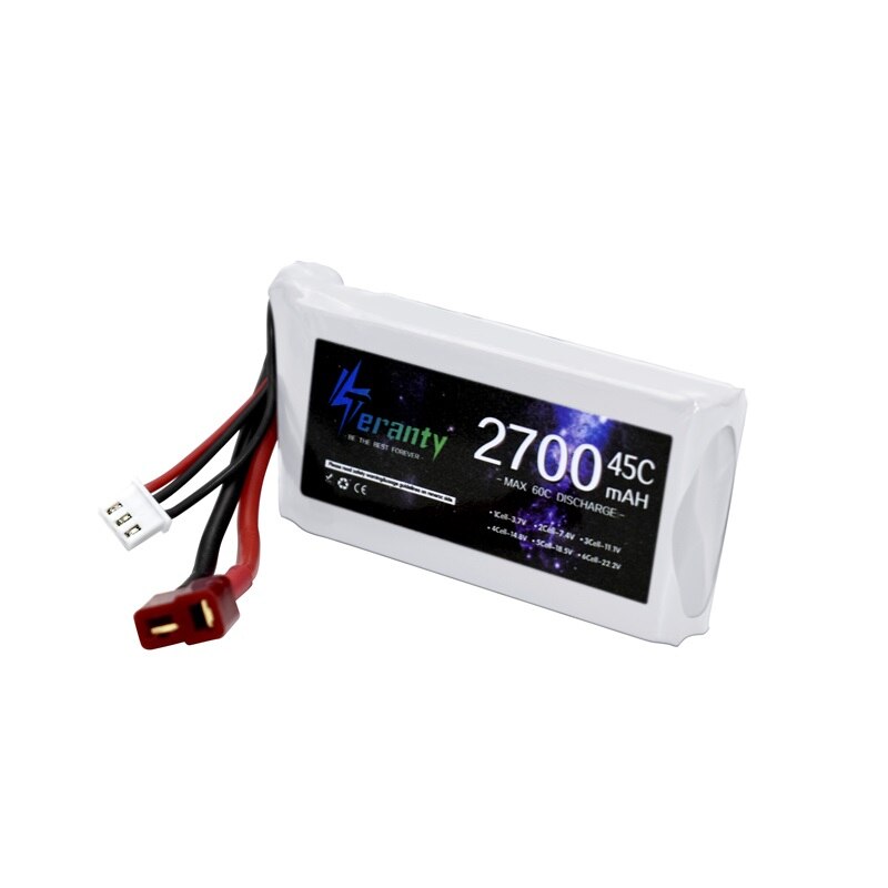 Batería Lipo 2s 7,4 V 2700mAh 45C Max 65C para Wltoys 12428 12423 7,4 RC Car feiyue 03 Q39 piezas de mejora de batería de v
