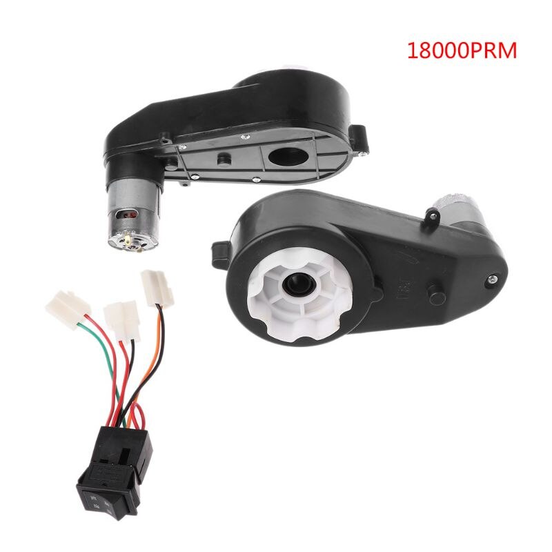 3 stk/sæt 550 universal børn elbil gearkasse med motor 12v gearkasse molc: 18000 prm