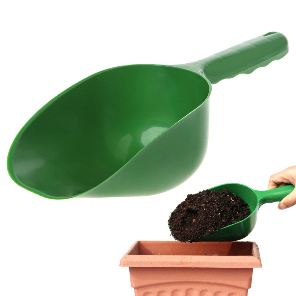 Pala de jardín multifunción, pala tipo cuchara de plástico para suelo, herramienta de excavación, cultivo l29k