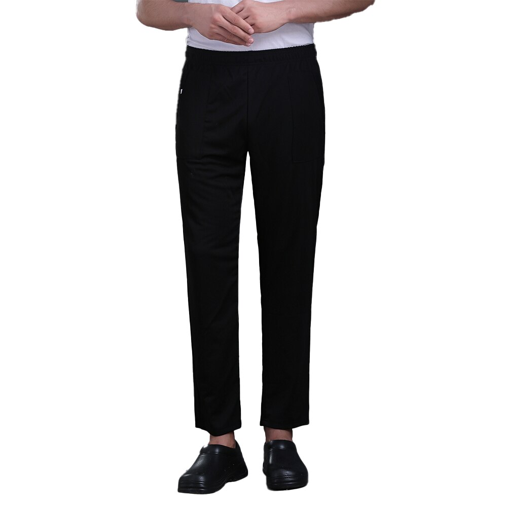 Chef Pants Stretch Elastic Pants Kitchen Restaurant Uniforms Hotel Work Wear Catering Waiter Cook Pants Chef Bottoms Trousers