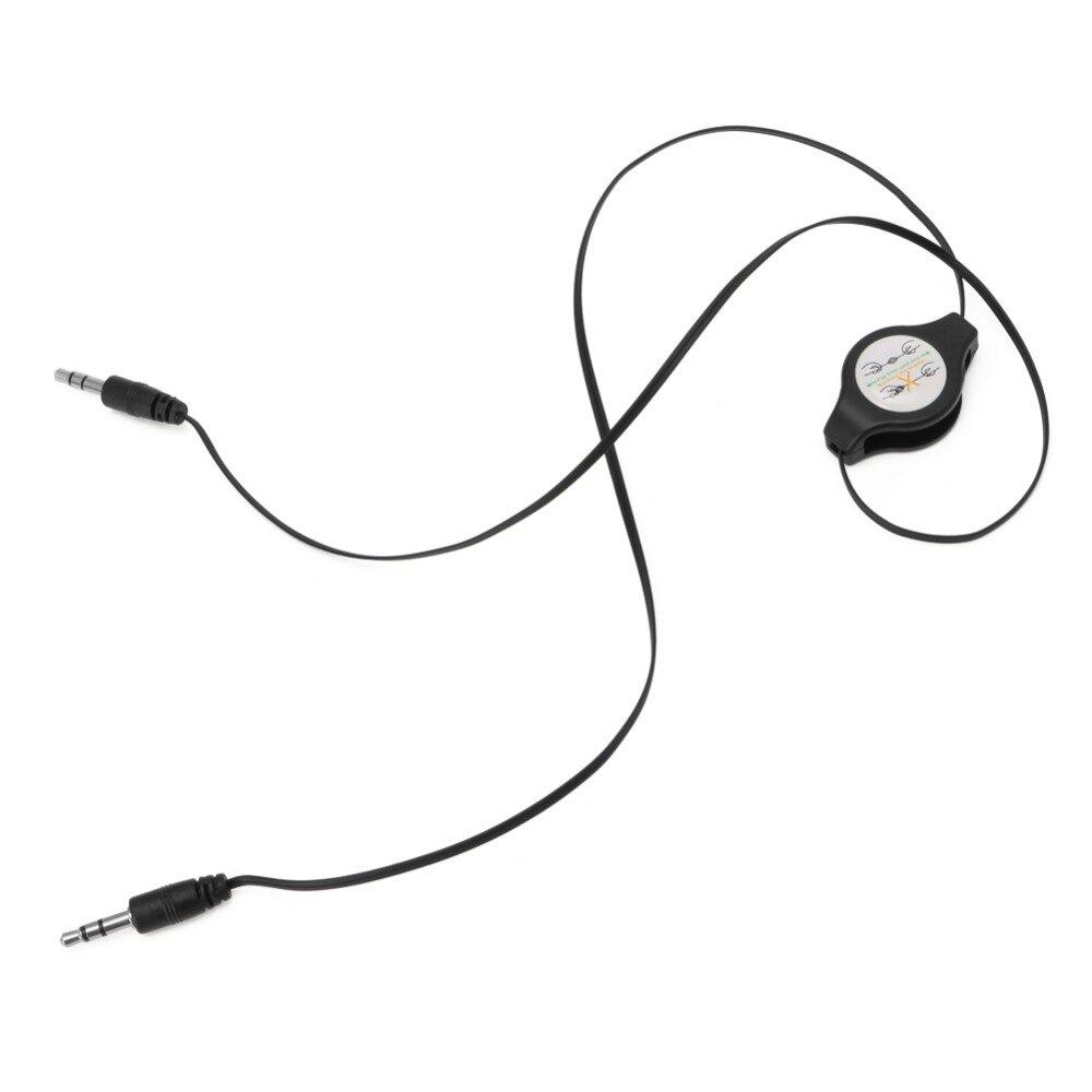 Cable de línea de música auxiliar para coche retráctil 3,5mm para tableta móvil MP3/4/5