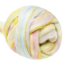 LMDZ 3.53oz Multicolor Wool Roving Yarn, Wool Felting Supplies,Pure Wool, Chunky Yarn, Spinning Wool Roving for Felting DIY