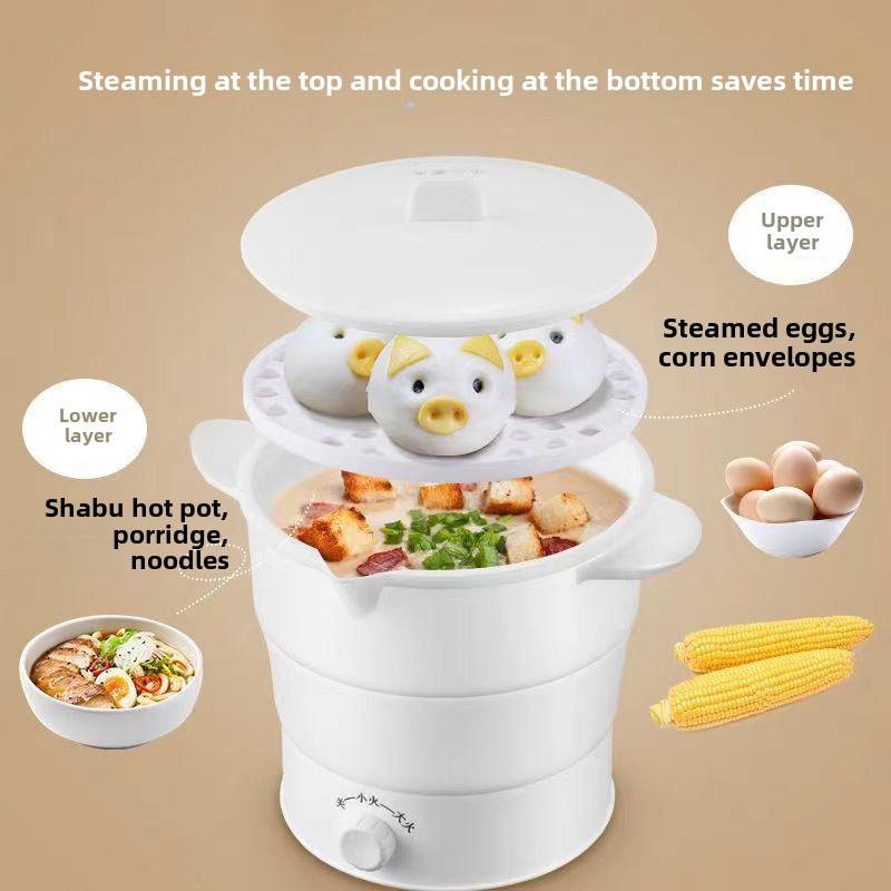 Multi Portable Foldable Silicone Pot For Travel 220V Kettle Electric Cook Pot Water Boiler Camping Folding Electric Pot