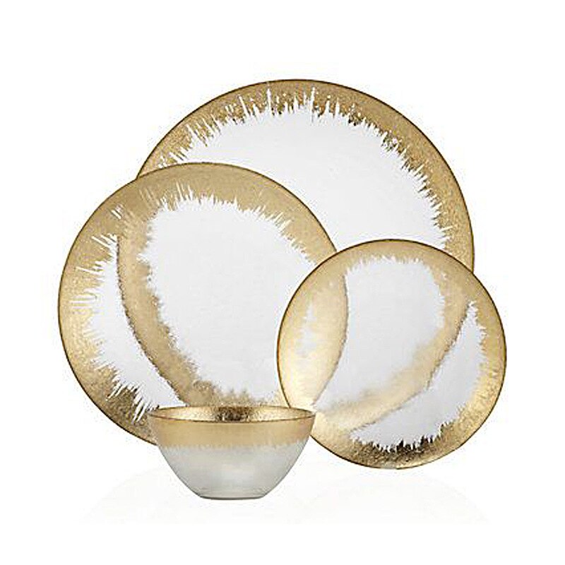 style européen Phnom Penh Western alimentaire assiette salade assiette verre bol assiette ensemble coussin fruits assiette ensemble cuisine fournitures