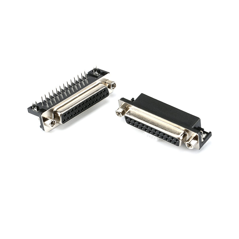 Connecteur DR9 DR15 DR25 trou/broche femelle/mâle à angle droit soudé d-sub RS232 adaptateur de port série DB9 9/15/25 broches: DR55 Female