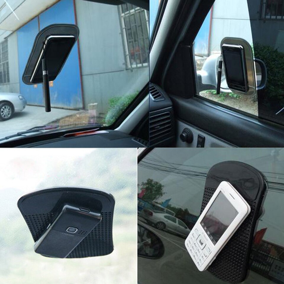 Auto Anti-Slip Dash Mat Zwarte Gsm Holding Dash Pad Auto-interieur Accessoires Zwart