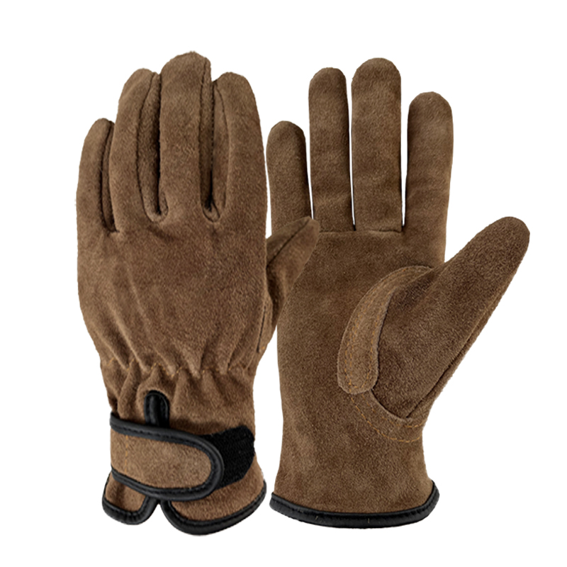 Läderhandskar för arbete, deri eldiven erkek, brandsäkra, 용접장갑, punkteringssäkra, gants anti-coupure, herrhandskar, arbetshandskar: Svart / Xxl