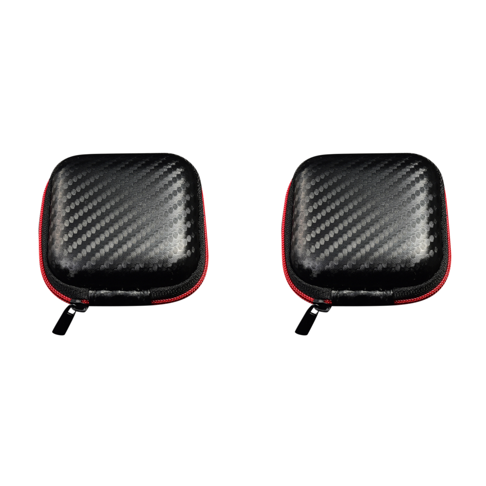 10-1PCS Hard EVA Oortelefoon Oplaadkabel Opbergtas Anti-Druk Anti-val Headset Datakabel houder Tas voor KZ QKZ Headset: WHITE