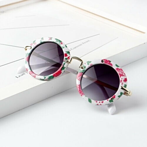 Kind Kids Jongens Meisjes Shades Baby Goggles Bril Kid Zonnebril Retro Zomer Kid Peuter Zonnebril UV400 Bescherming Brillen: Floral