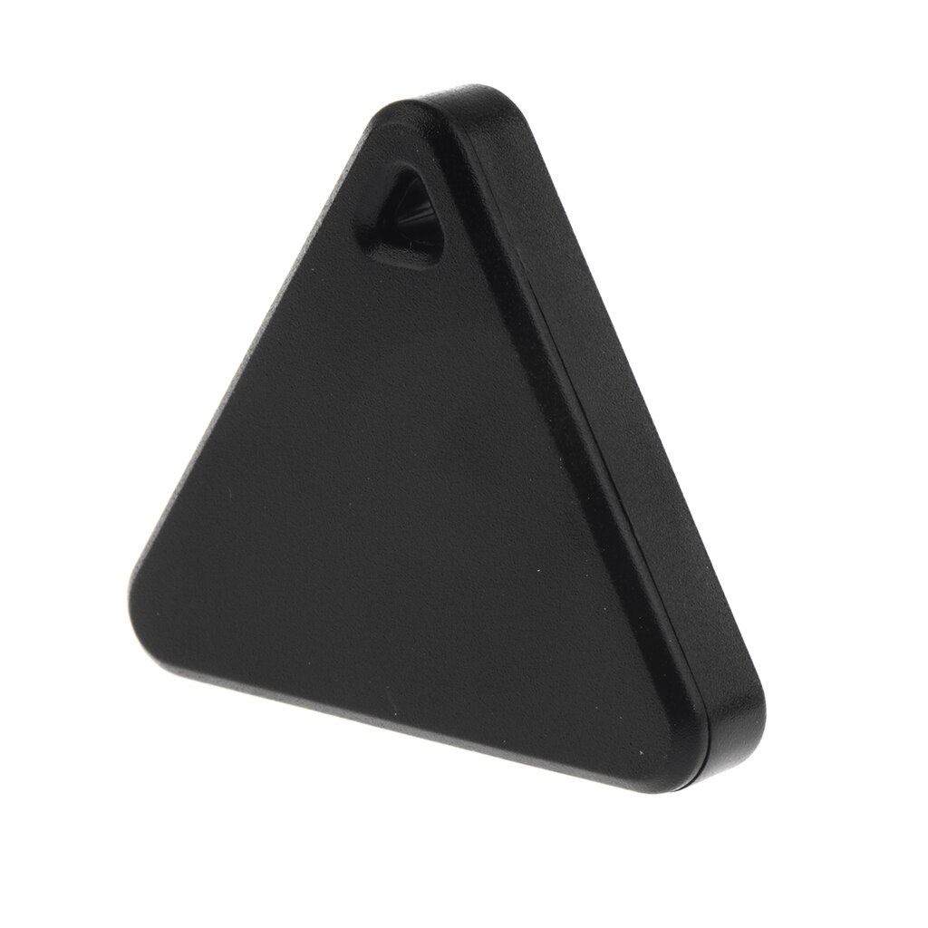 Sort smart nøgle finder anti-tabt mærke mini bluetooth kæledyr sporing alarm gps locator trekant