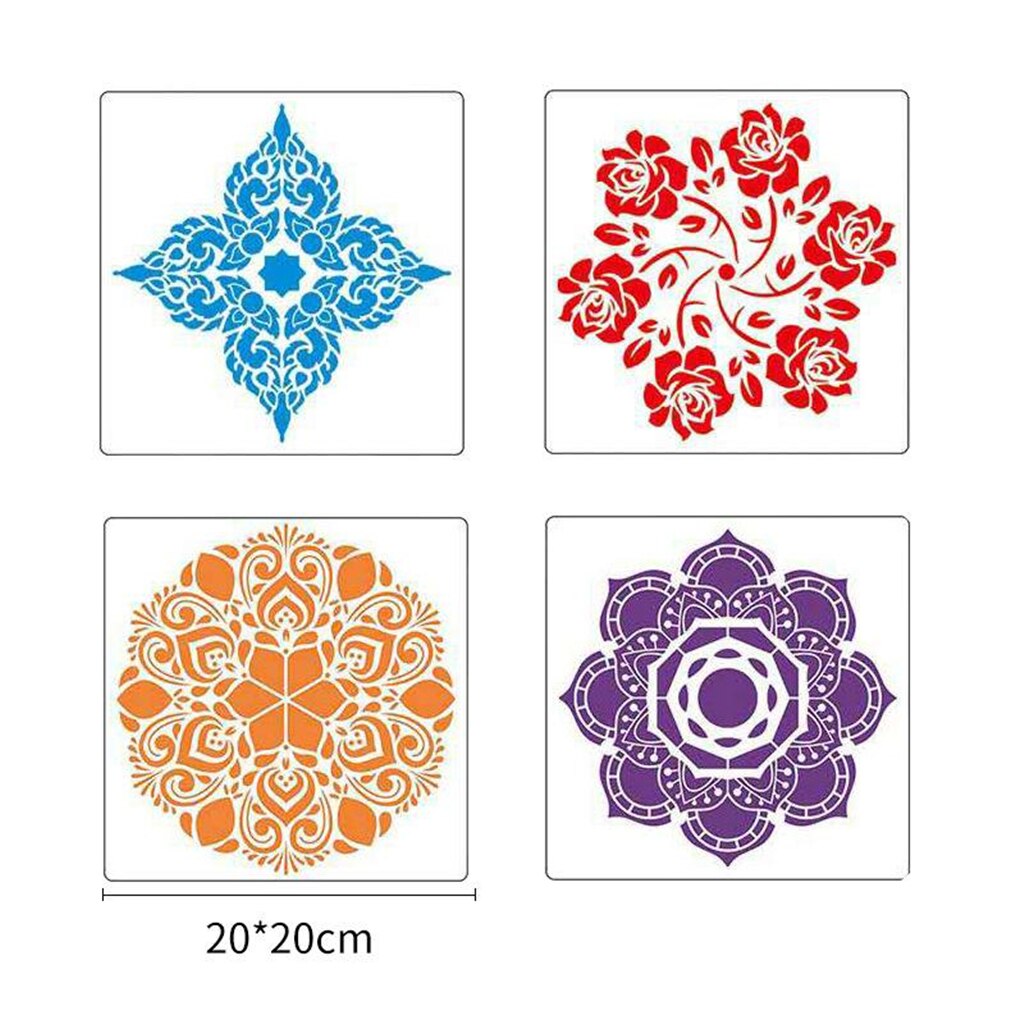 20Pcs Mandala Puntjes Gereedschap Kit Palet Rock Steen Schilderen Gereedschap Set Canvas Diy