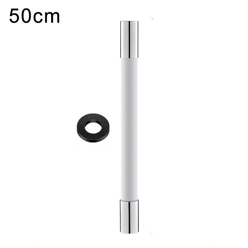 360° Rotation Faucet Extension Extender Bathroom Balcony Bathroom Faucet Extender Splash-proof Spout Artifact Universal: 50 cm White