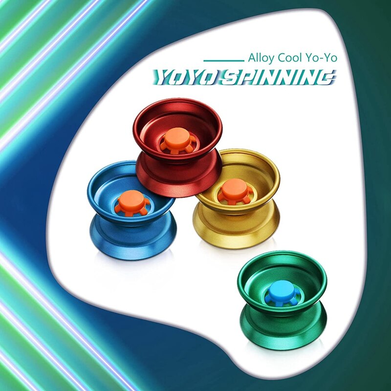 4 pcs alloy reaction ball colorful reaction ball metal beginner string trick ball for beginners, adult players