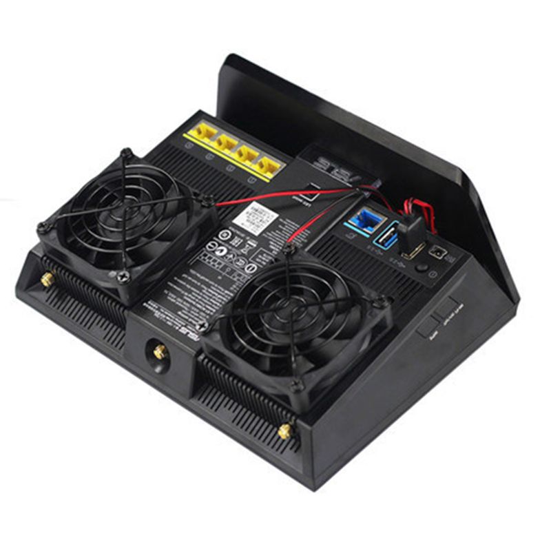 1Set Cooling Fan USB Fan Cooler for A-SUS RT-AC68U/AC86U/AC87U/R8000 Router