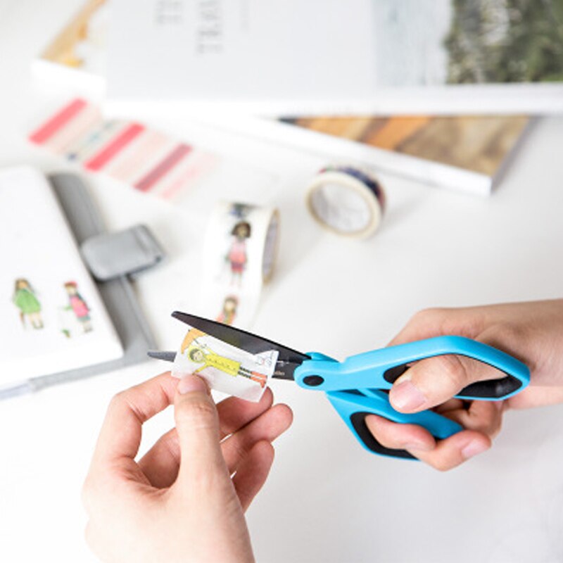 Tijeras de teflón Fizz, tijeras antiadherentes para oficina, papelería, tijeras para corte de papel hecho a mano para oficina y hogar