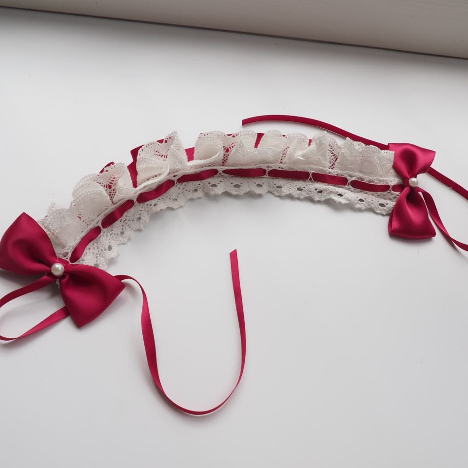 Japonais doux soeur Lolita bandeau dentelle bandeau de cheveux nœud Lolita mignon doux sauvage bande de cheveux Kawaii adolescentes filles ornements de cheveux