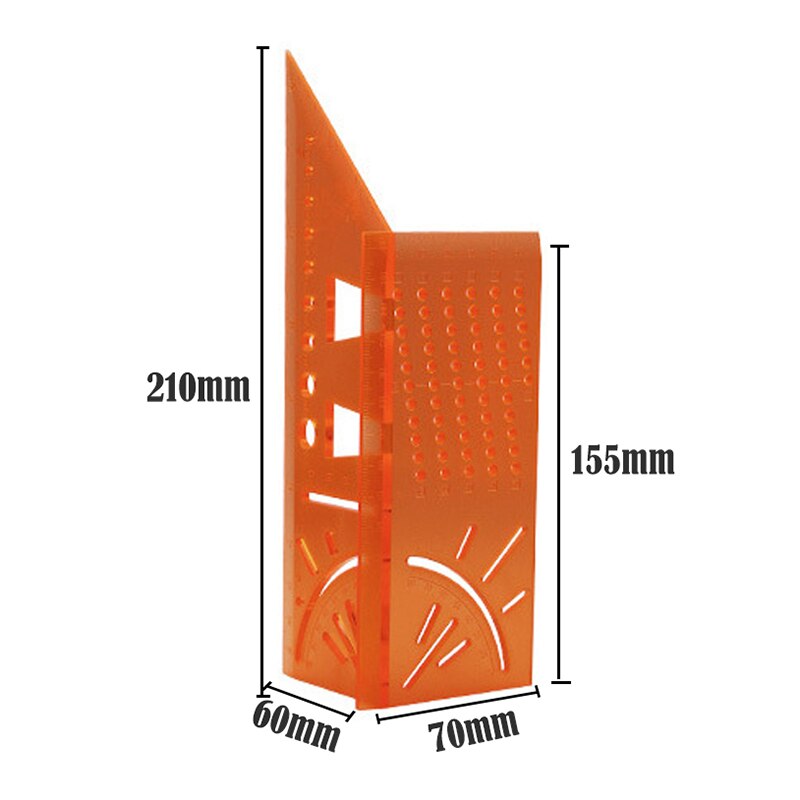 Woodworking Scribe Mark Line Gauge T-Type Ruler Square Layout Miter 90 Degree Gauge Measuring Gauging Carpenter