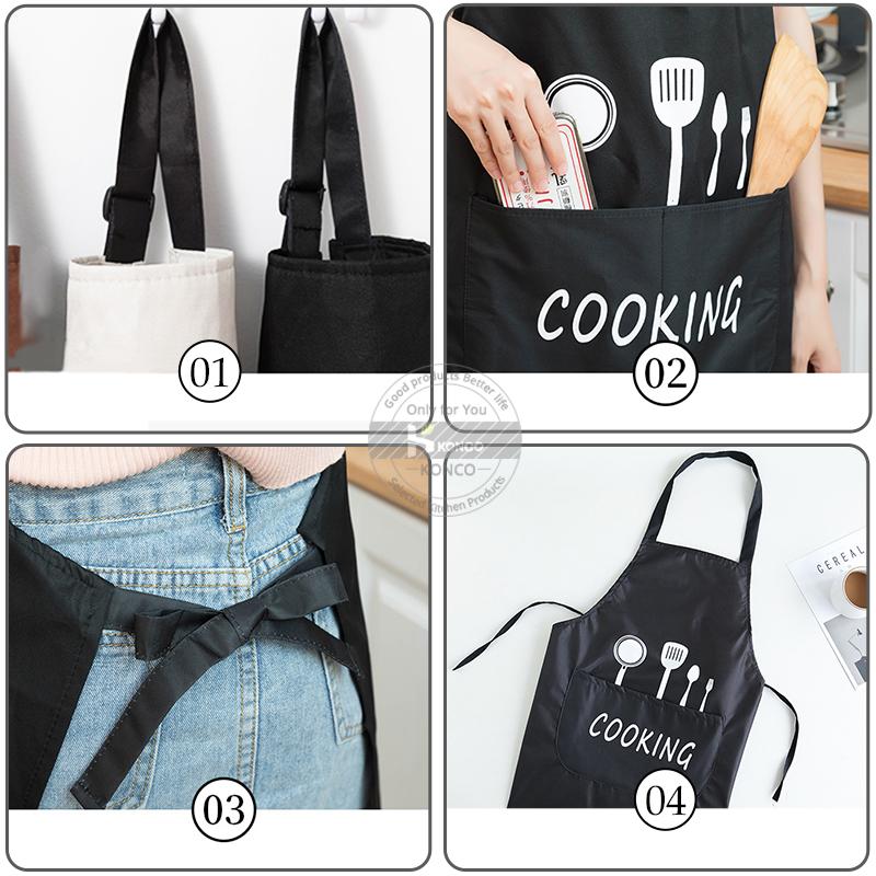 Delantal de cocina al óleo impermeable, delantales de Chef para Mujeres Hombres pechera para cocina delantal Idea para limpieza de lavavajillas pintura