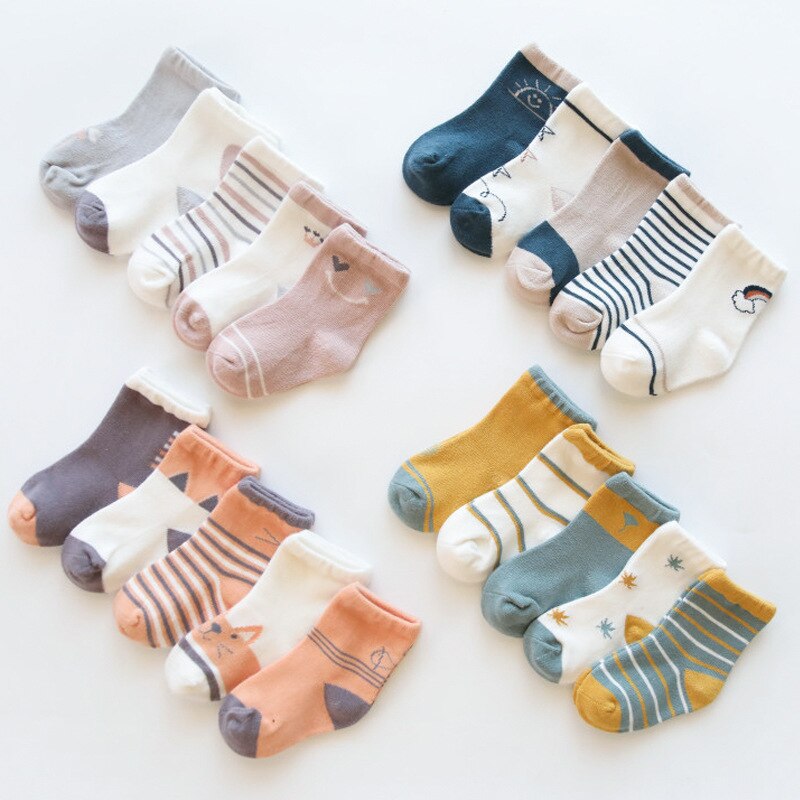 5 Paren/partij Baby Baby Sokken Meisje Baby Meisjes Kleding Baby Sokken Voor Meisjes Katoenen Mesh Sokken Baby Kleding Accessoires