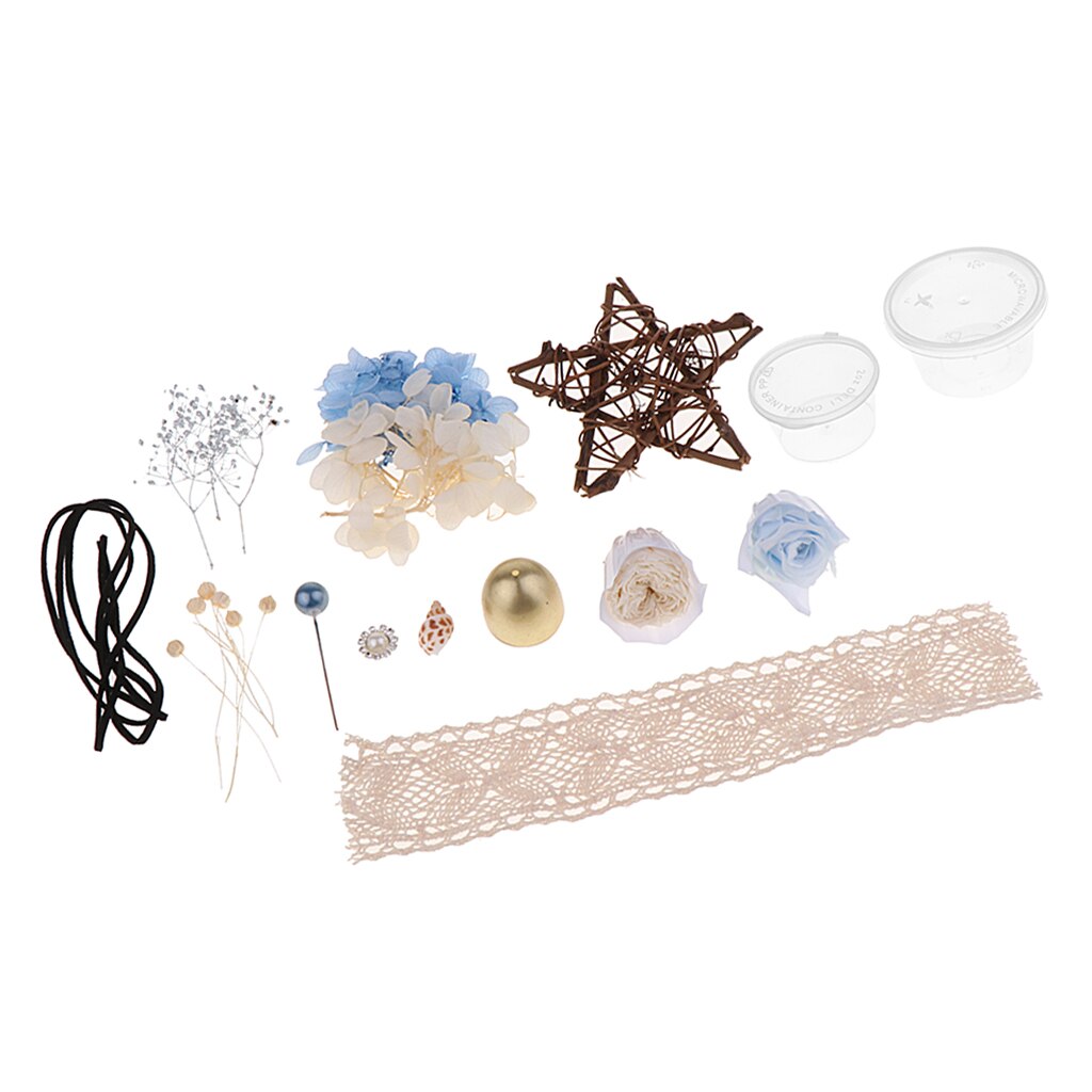 DIY Eternal Rose Flowers Making Kits: Light Blue