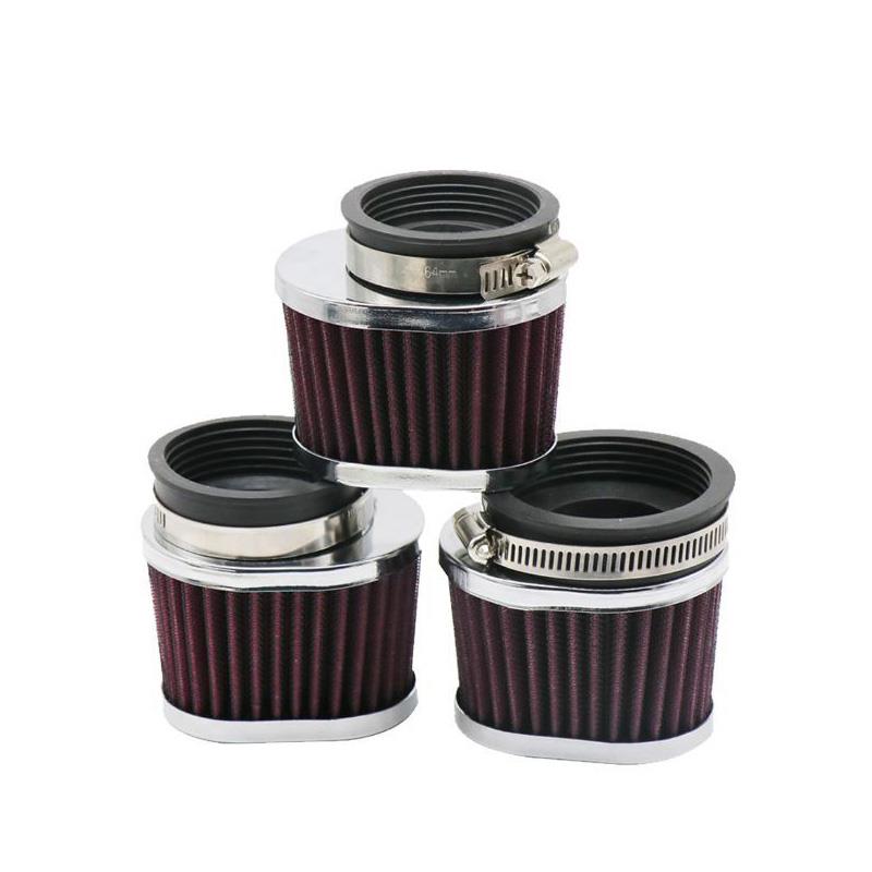 Filtro de aire para motocicleta Universal para motocicleta, 50mm, 55mm, 60mm, Filtro de entrada de aire, Motocross, Scooter
