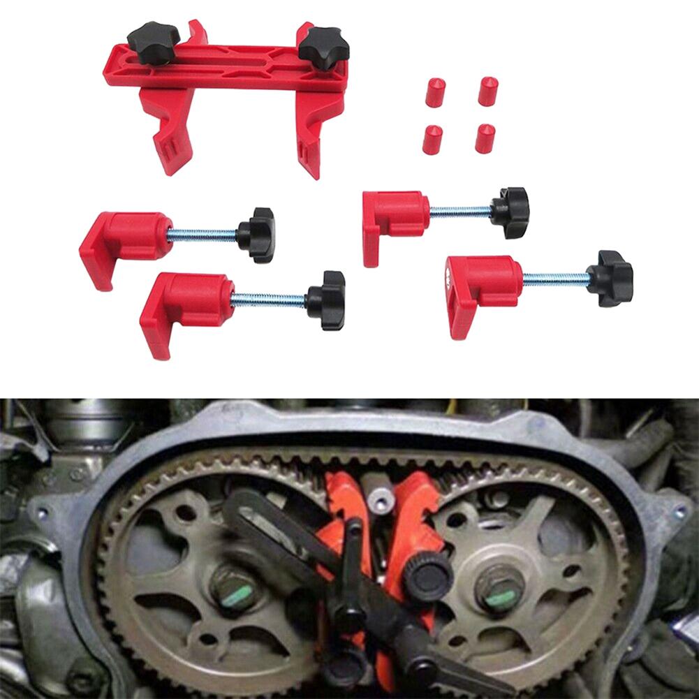 5 Pcs Universal Cam Camshaft Lock Holder Car Engine Cam Timing Locking Tool Set Retainer Timing Belt Fix Changer