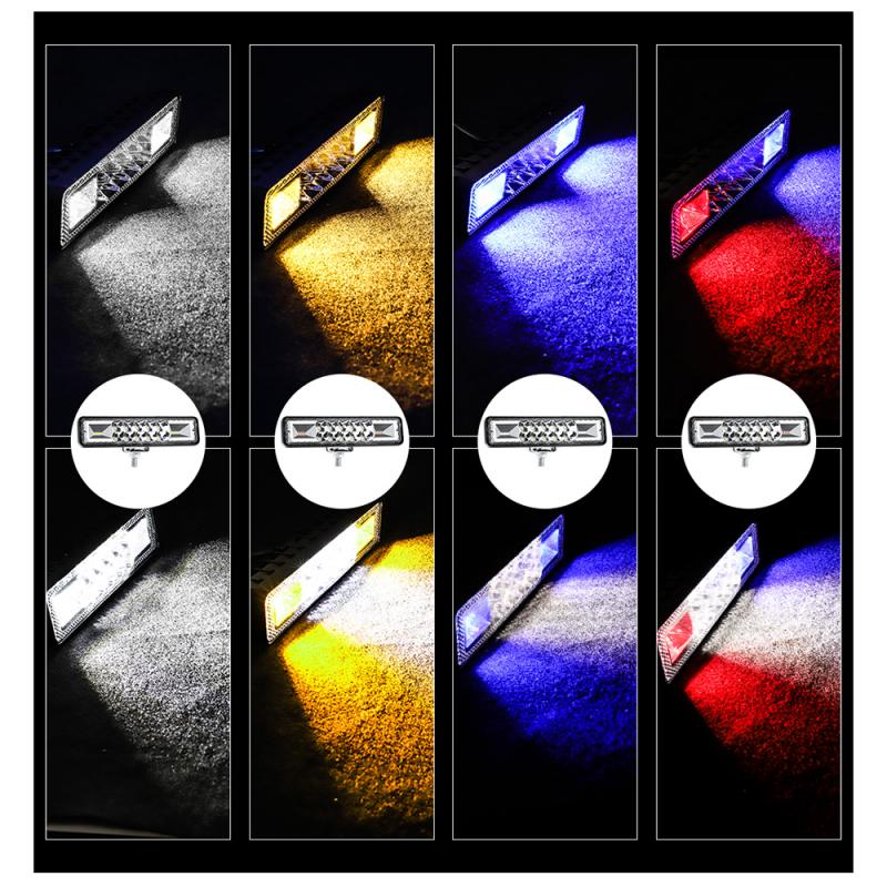 12-24v led forlygter til auto motorcykel lastbil båd traktor trailer offroad flash lampe 48w led arbejdslampe projektor