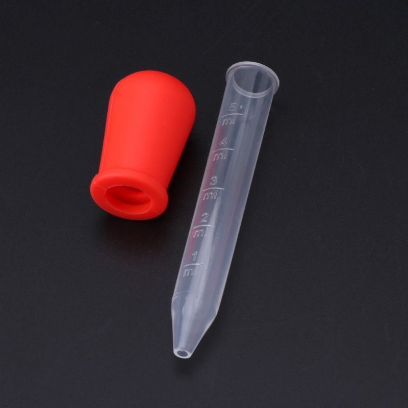5Ml Siliconen Pipette Liquid Voedsel Dropper Plastic Babyvoeding Afdruipselglas Lepel Buret Baby Gebruiksvoorwerpen