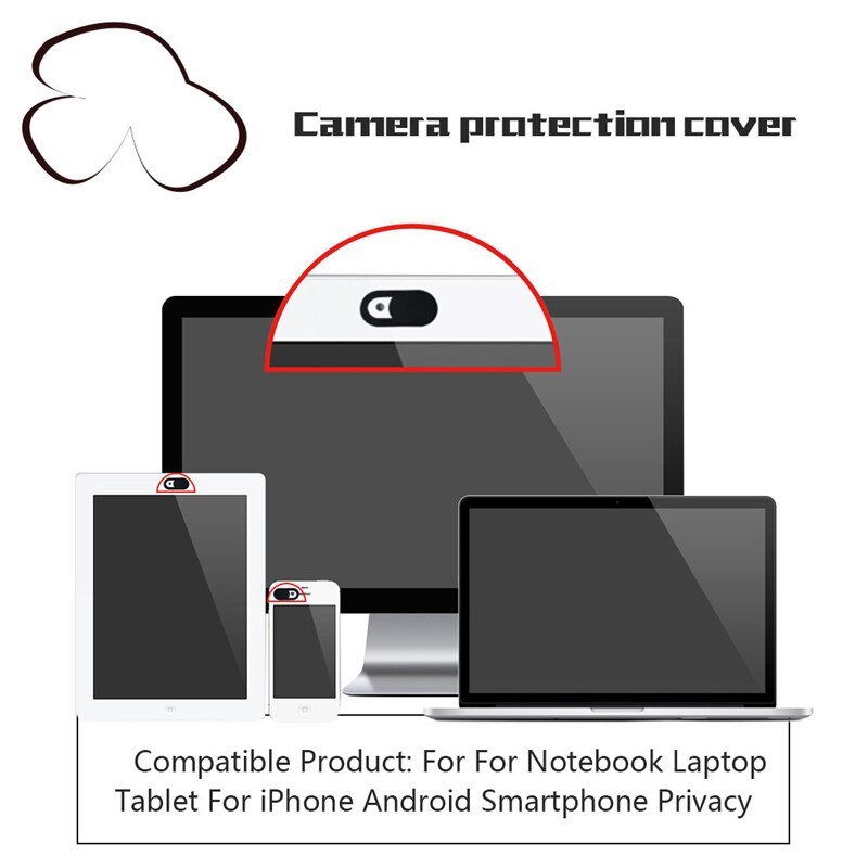 SIANCS WebCam Macchina Fotografica Della Copertura Universale Privacy Copertura di Plastica Per Smartphone Computer Portatile Del PC Del Telefono Mobile Lente Privacy Sticker