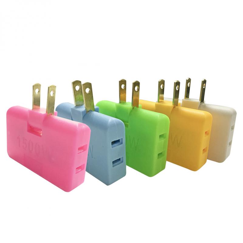 US 3 In 1 Extension Plug Electrical Adapter 180 Degree Rotation Adjustable Mini Shape Mobile Phone Charging Converter Socket