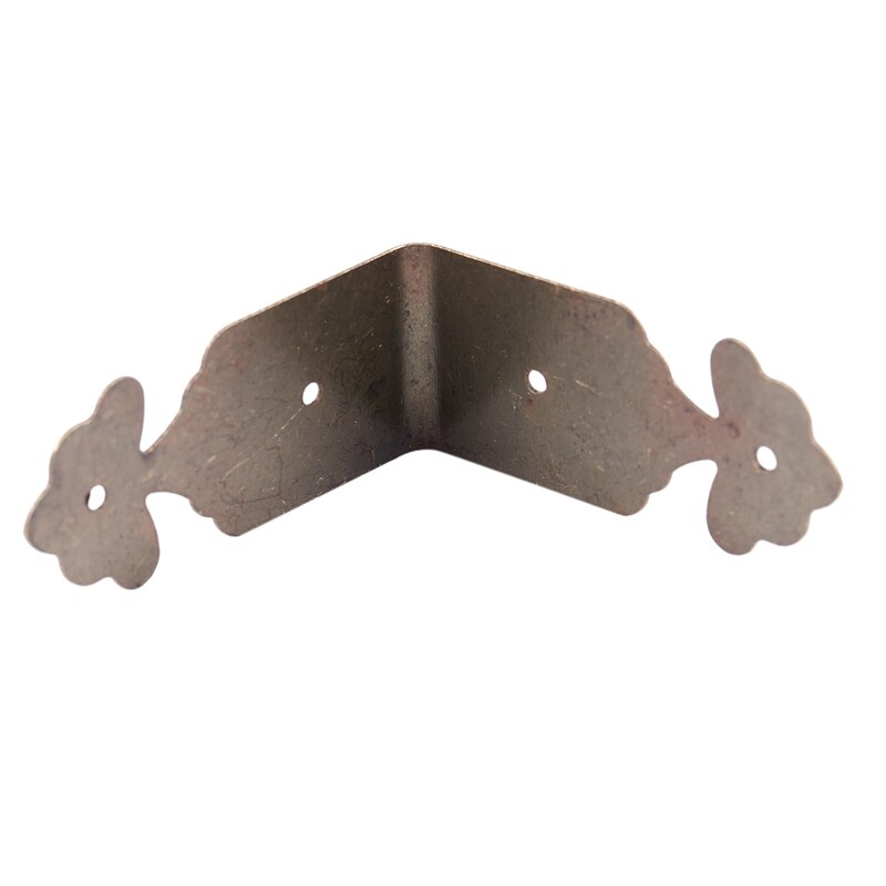 8pcs Right Angle Furniture Edge Corner Protector Bracket Bronze Tone