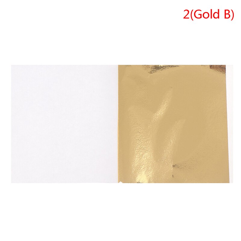 100 ark folie blad papper imitation guld silver koppar blad förgyllning hantverk diy: A2