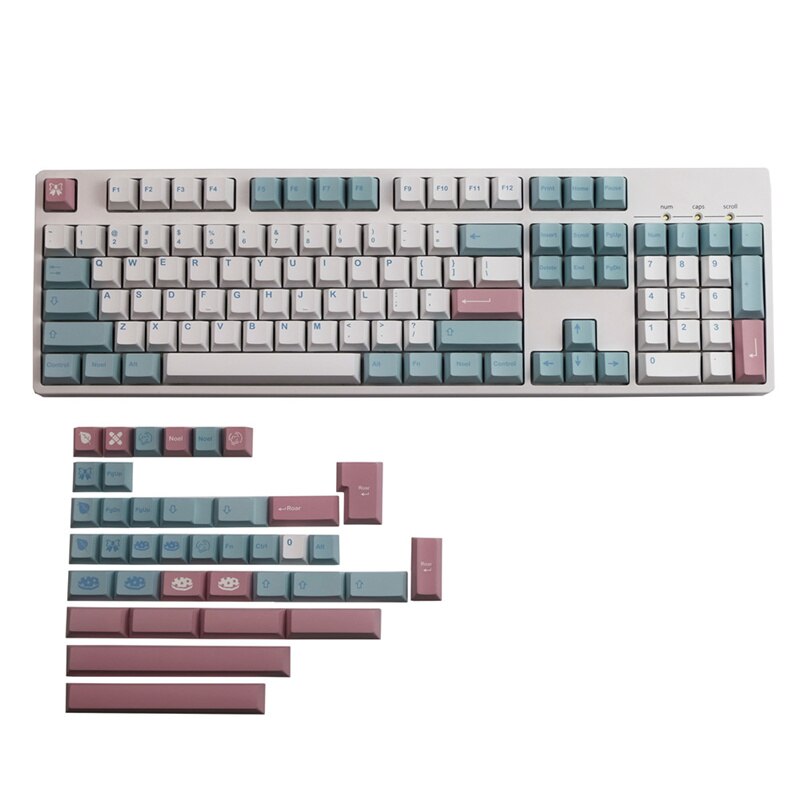 Gmk noel keycap pbt cherry profile keycaps 142 keys full set for gaming mechanical keyboard