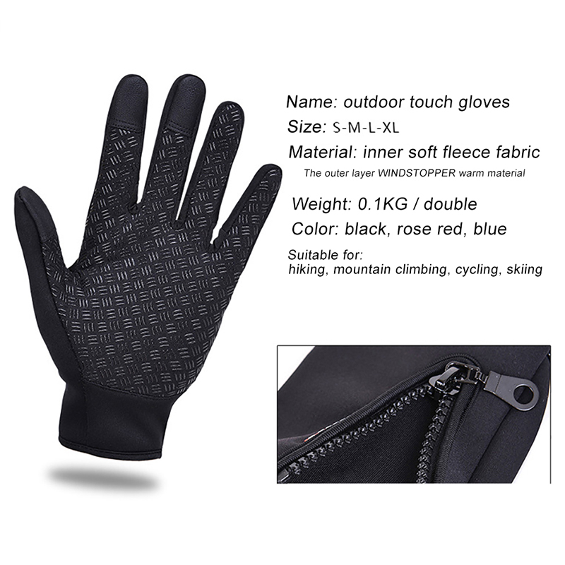 Vrouwen Mannen Ski Handschoenen Snowboard Handschoenen Winter Motorrijden Waterdicht Sneeuw Windstopper Camping Leisure Wanten