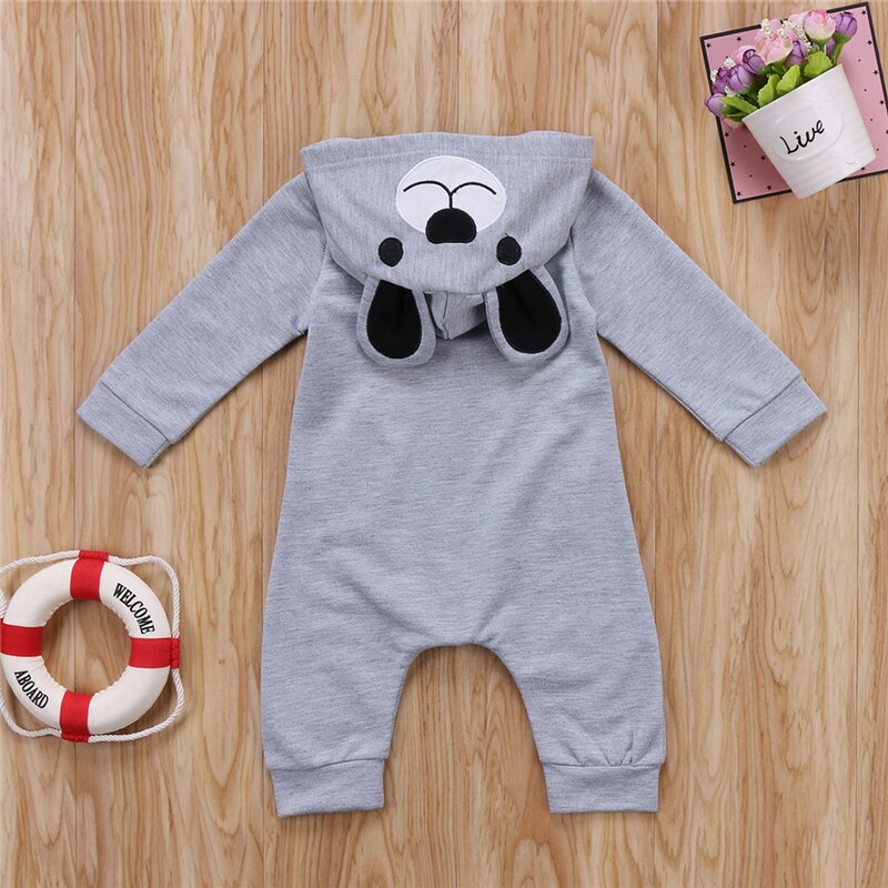 Merk herfst winter warme kleding baby rompers schattige cartoon beer baby meisje jongen jumpsuit kinderen baby outfits kleding