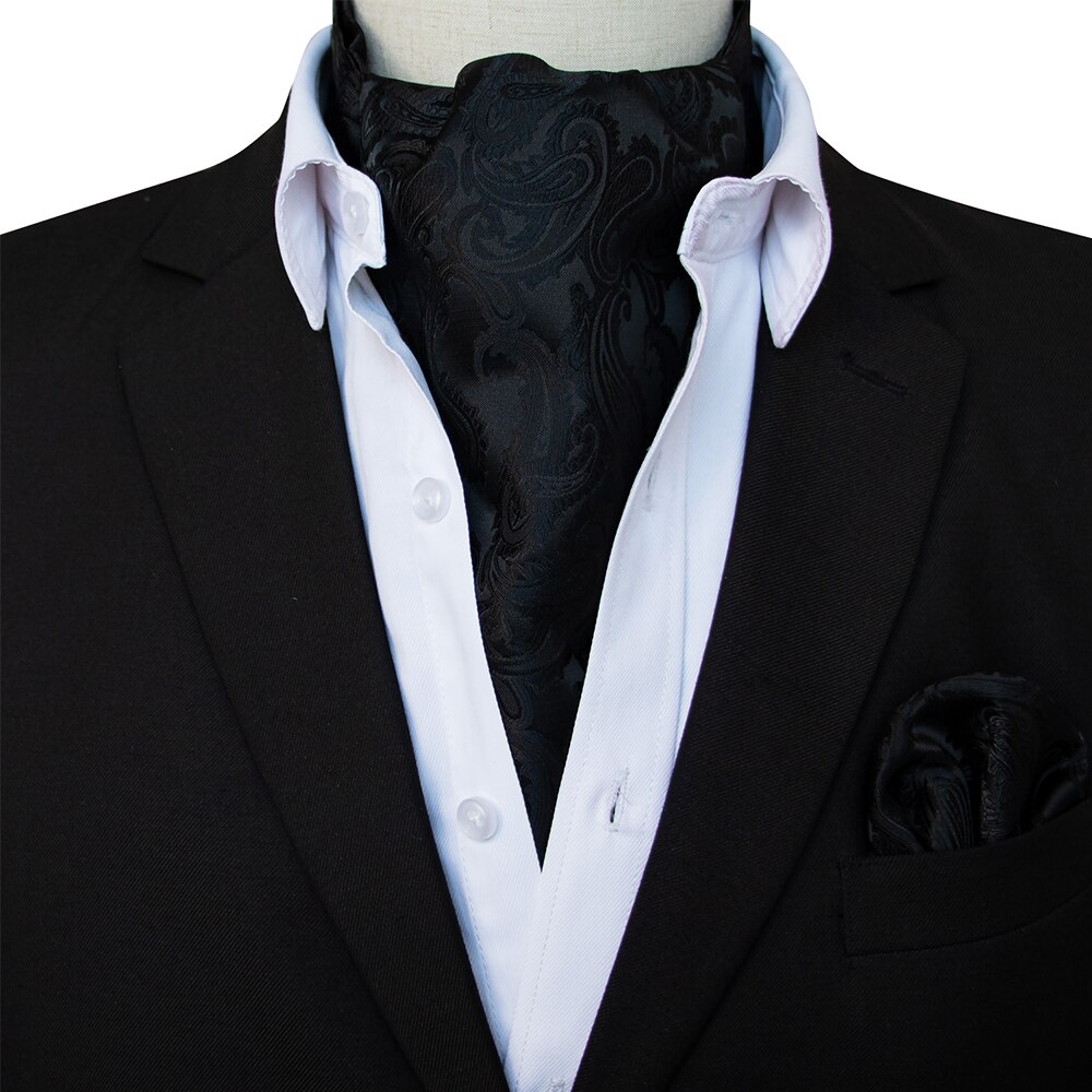 Lyxig herr vintage #39 cashew slips halsduk bröllop formell cravat ascot scrunch själv brittisk gentleman siden mjuk hals slips set: 02