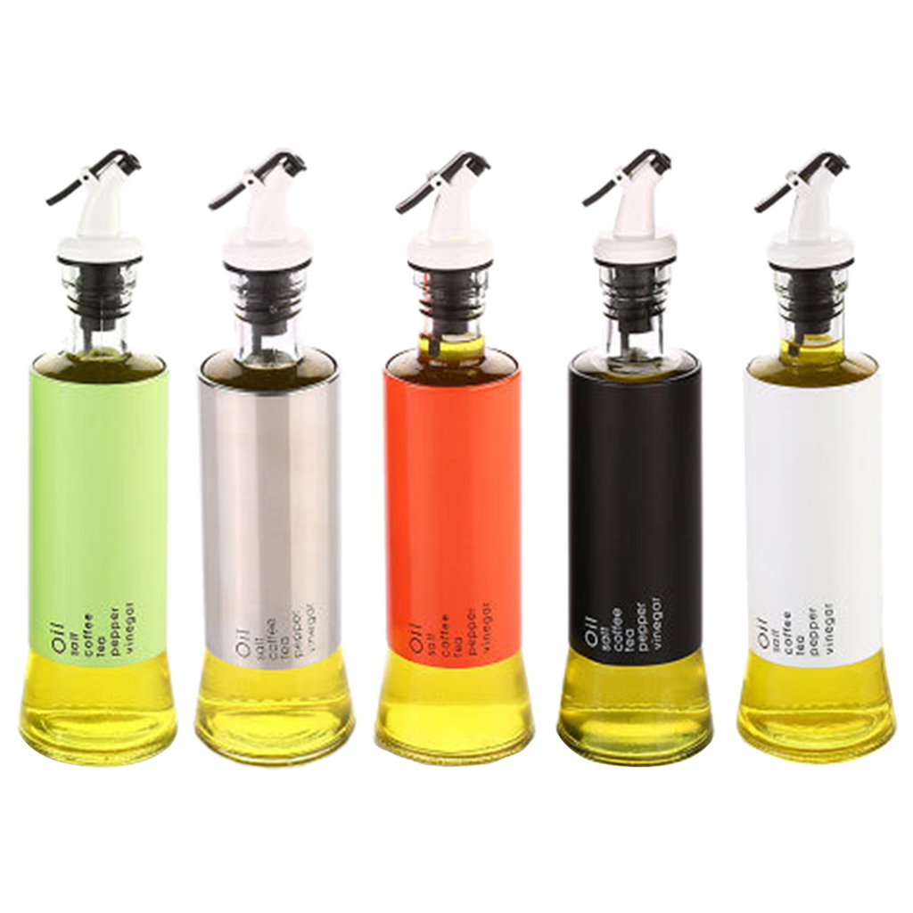 Glass Oil and Vinegar Dispenser, Olive Oil Dispenser, Clear Glass Oil Bottle,