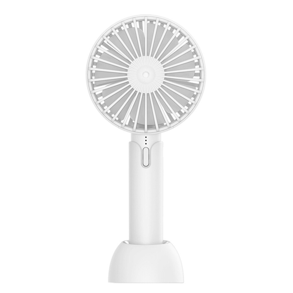 Fan Draagbare Oplaadbare Fan Luchtkoeler Operated Hand Held Usb 18650 Batterij Desk Verstelbare Cooler Mini Ventilator Handy #45: White