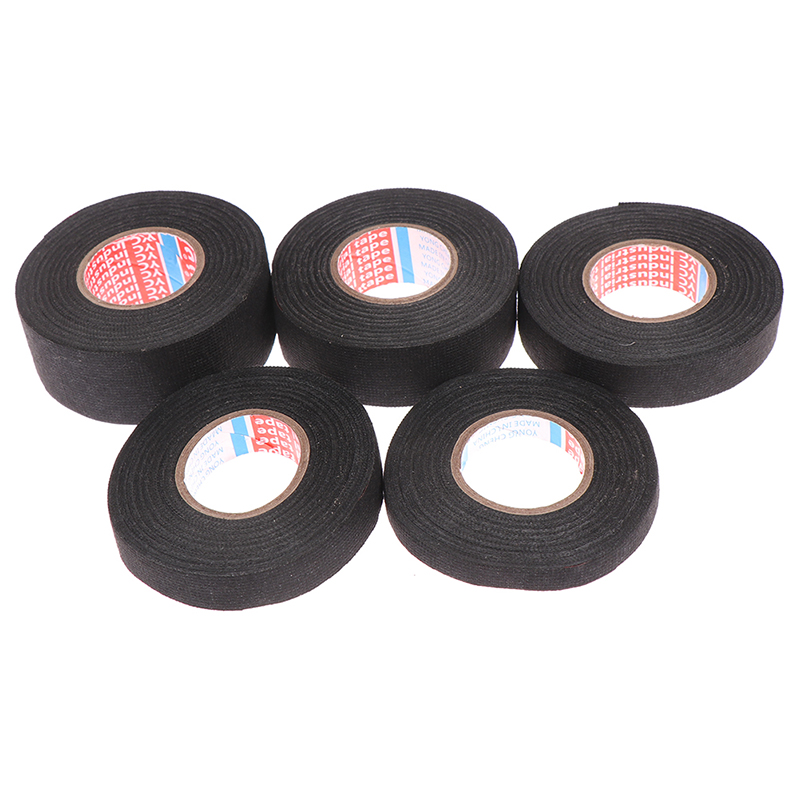 1Pcs 15mm Heat-resistant Flame Retardant Tape Coroplast Adhesive Cloth Tape For Car