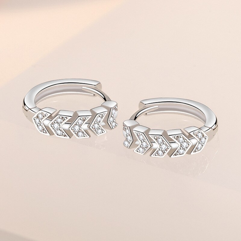 Karopel Mode 925 Sterling Zilveren Oorbel Kristallen Voor Vrouwen Korea Zilveren Sieraden Vrouwelijke