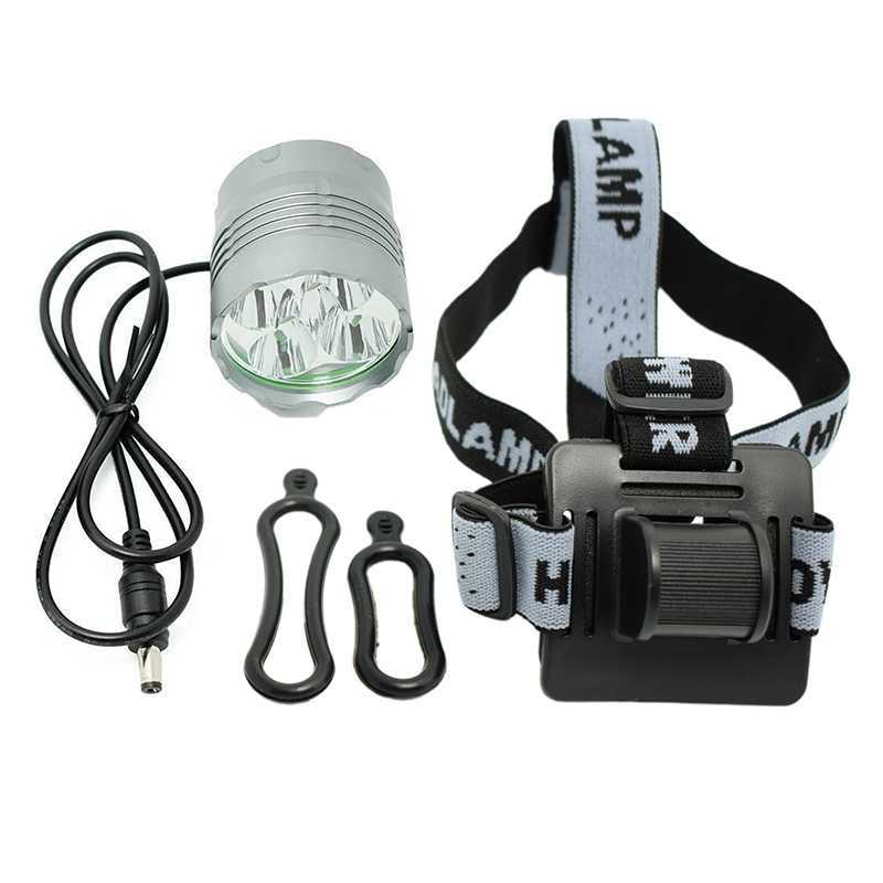 Wasafire 7000lm 5*  xml  t6 led sykkel lys sykkel hodelykt sykling frontlys mtb frontlys  + 18650 batteripakke  + 8.4v lader: Lampe og pannebånd