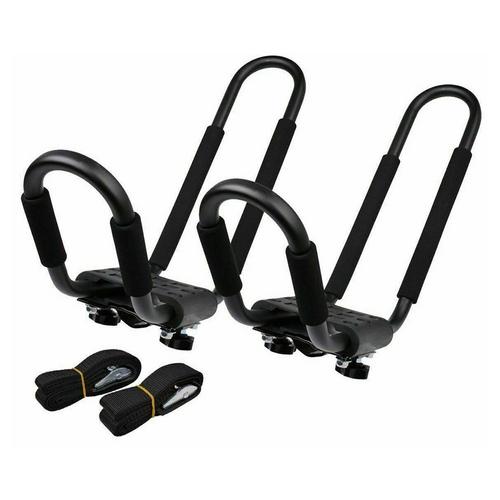 2PCS Kayak Roof Rack Quick Release Universal Rooftop Rack Carrier For Kayak Canoe Paddle Boat Surf Ski Universal Roof Rack: Default Title
