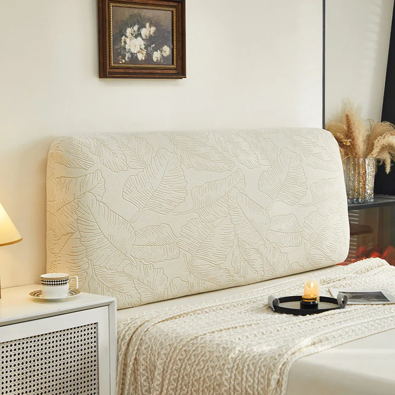 Copritesta letto elastico tutto-compreso Copritesta jacquard tinta unita Copritesta letto leggero di lusso con retrò lungo Copritesta protettiva per la casa