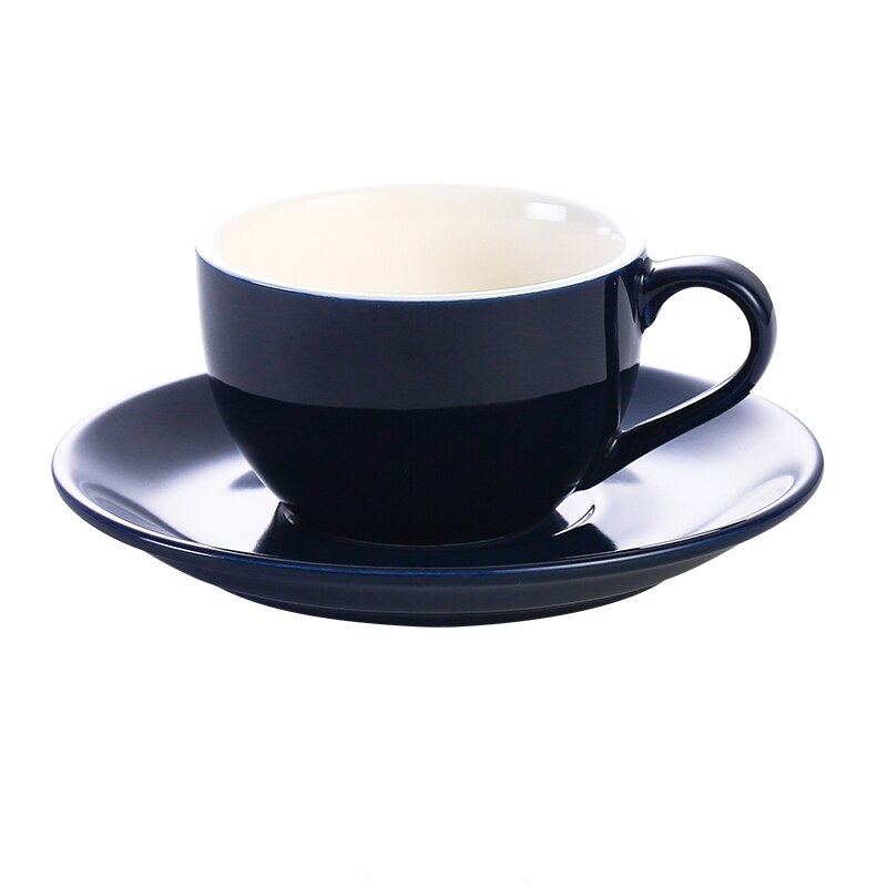 Tasses à café en céramique de de 150ml, ensemble de tasses à fleurs Cappuccino simples de style européen, Latte: 11bright