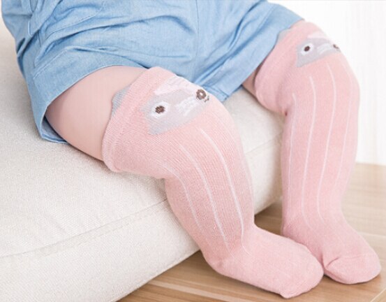 Neue Baby Jungen Weiche Bein Gamaschen Wärmer Kleinkind Knie Lange Socken Baby Herbst Winter Mädchen Strumpf: Rosa / 0 zu 1 Jahre
