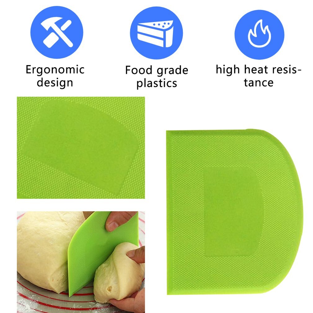 PP Plastic Cream Butter Cake Spatula Decorating Baking Scrapper Non-Stick Pastry Tool Bakeware Cooking Tool