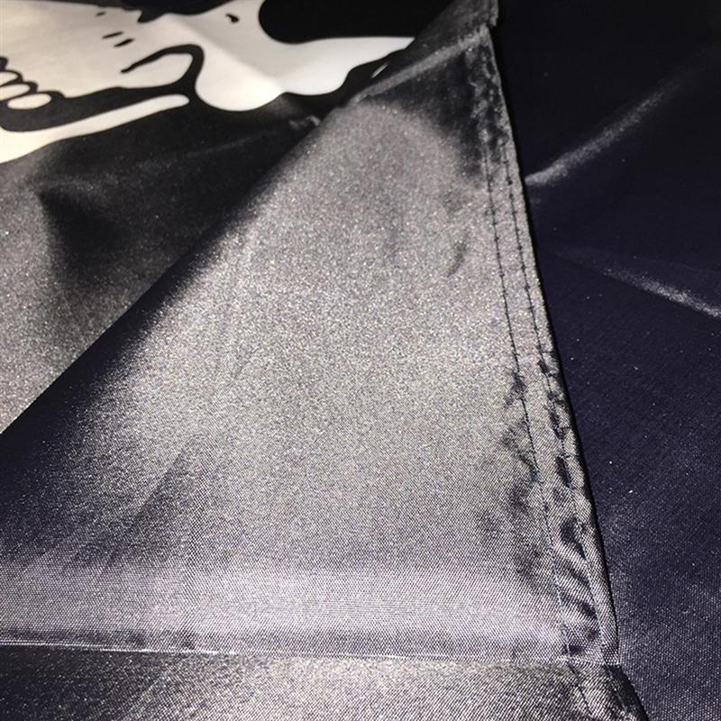 90x150cm Halloween Pirate Skull Flag Creepy Home Haunted House Decoration Black And White Pirate Flag Props For Cosplay